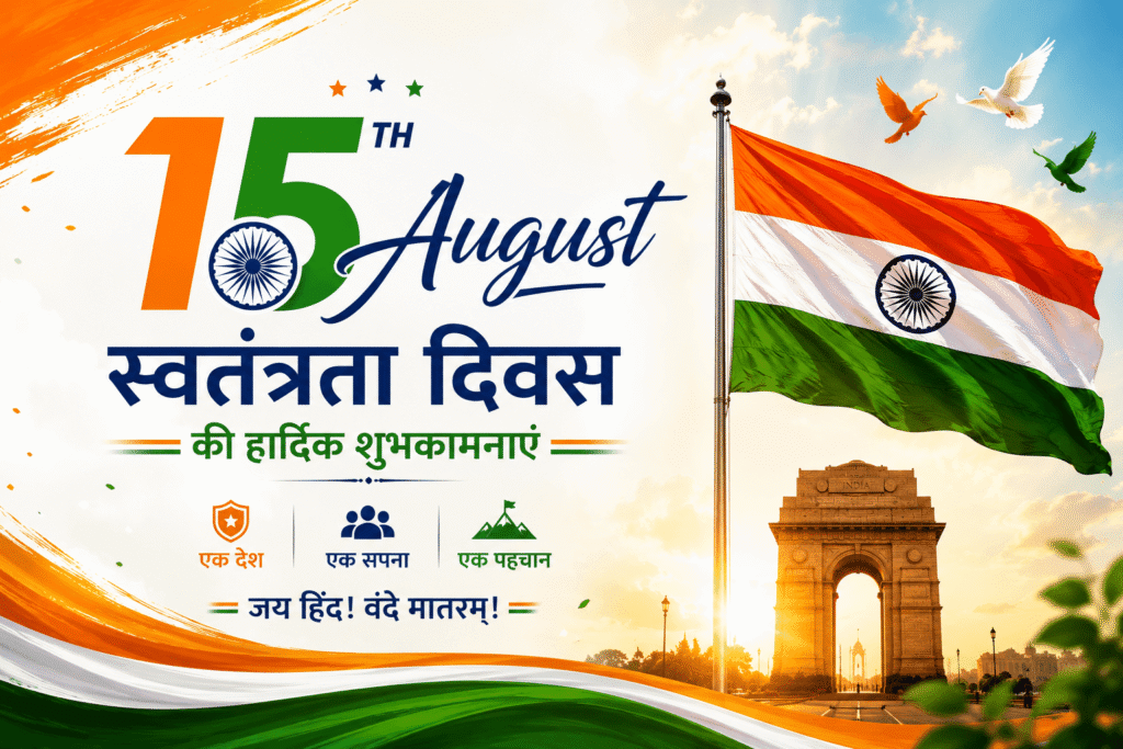 Best 15 August Wishes in Hindi