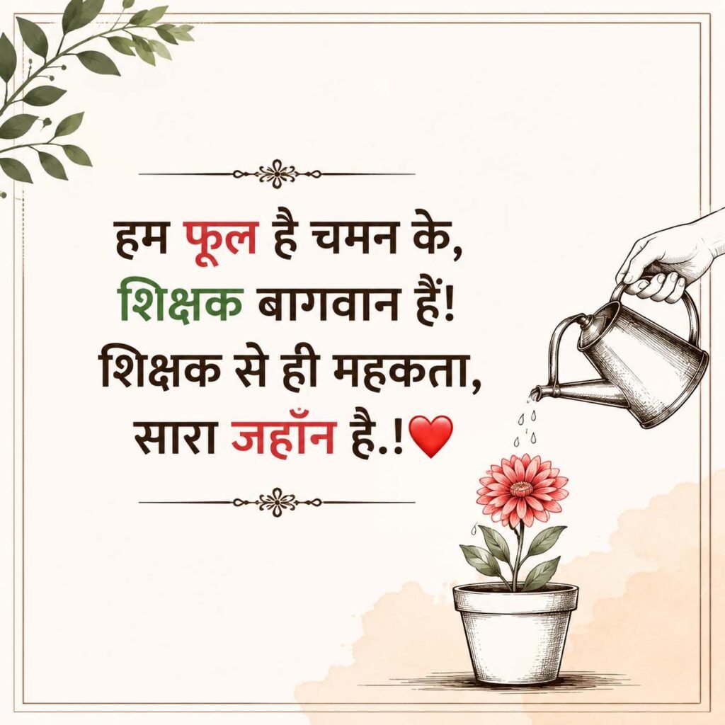 Best Lines for Teacher in Hindi