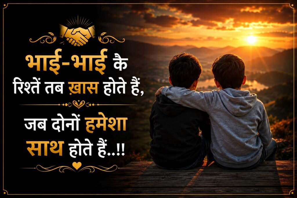 Brother Love Shayari in Hindi