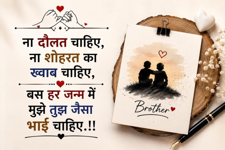 Brother Shayari in Hindi