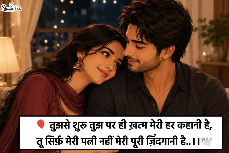 Love Shayari For Wife In Hindi