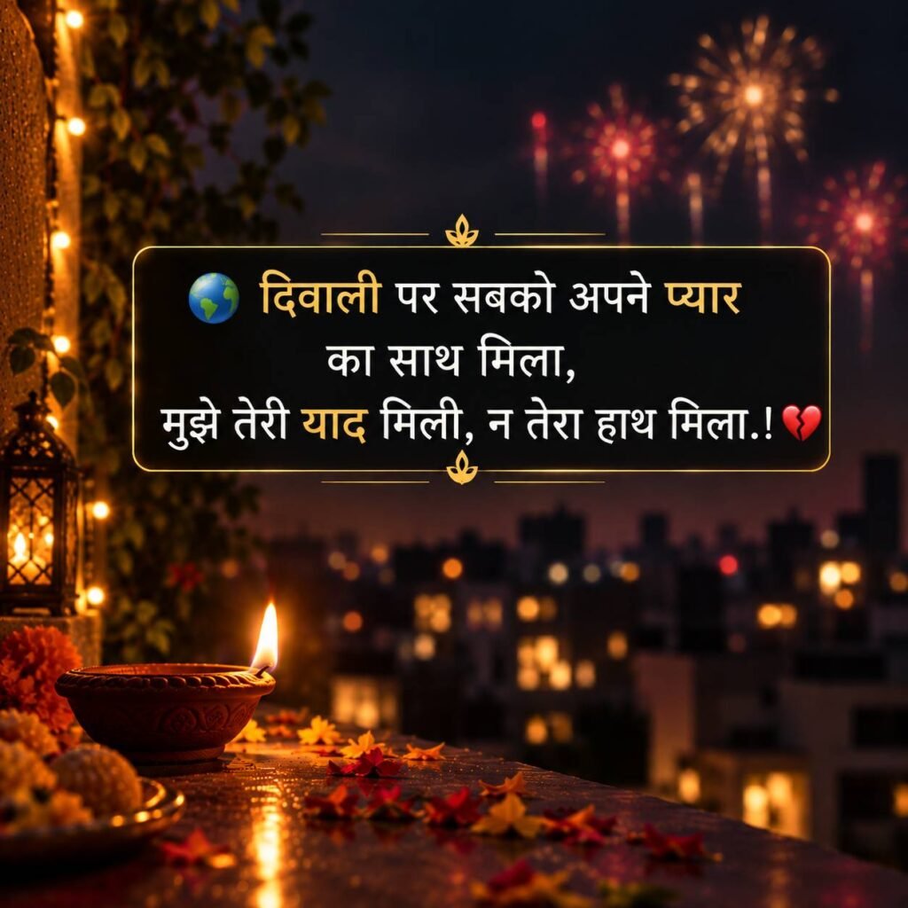 Alone Diwali Shayari in Hindi