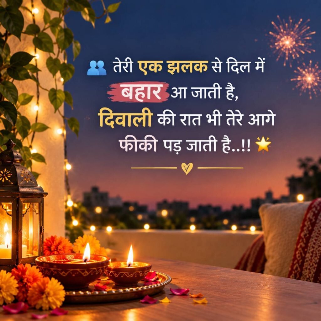 Diwali Love Shayari 2 Line