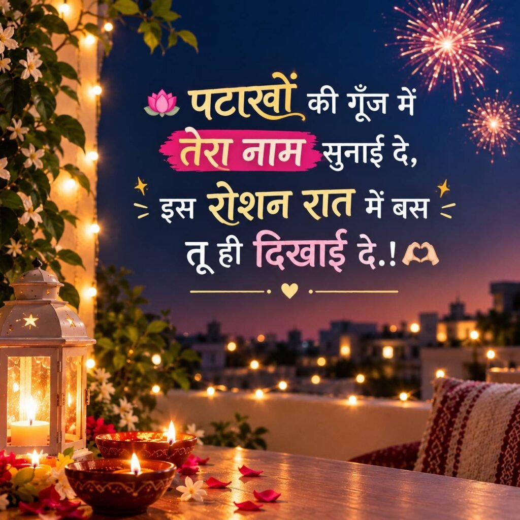 Diwali Love Shayari For Girlfriend