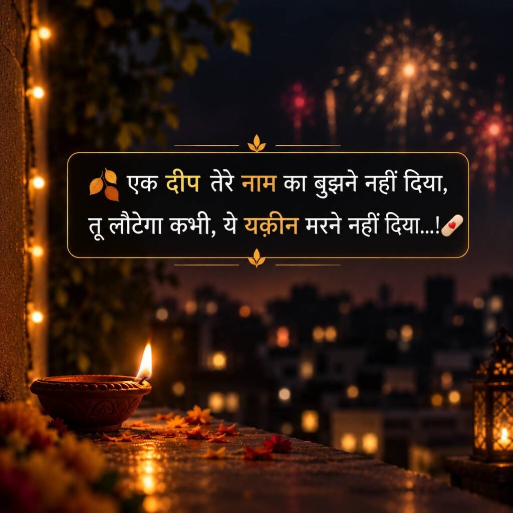 Diwali Sad Shayari For Boyfriend