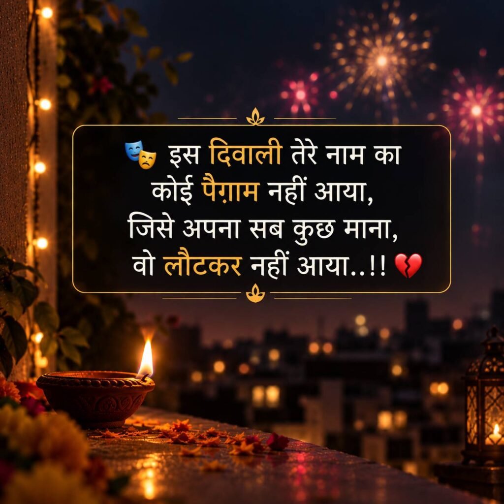 Diwali Sad Shayari For Girlfriend