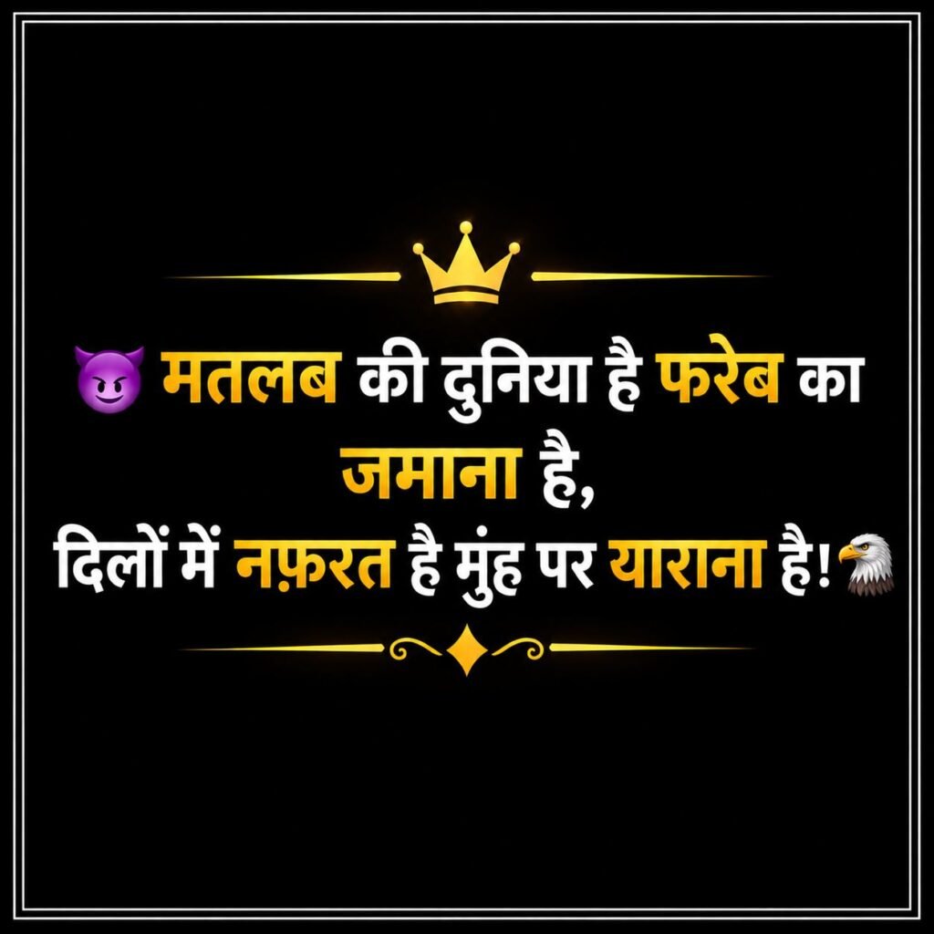 Instagram Attitude Shayari