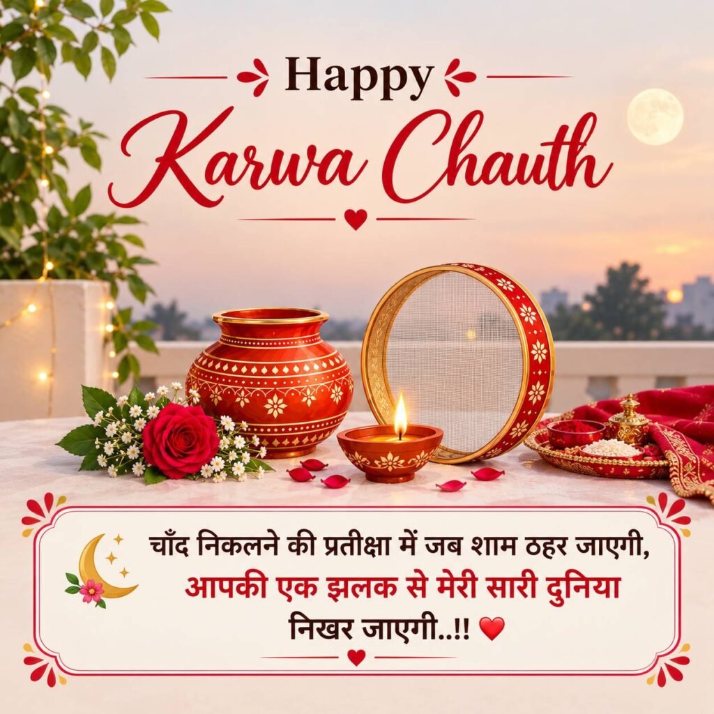 Karwa Chauth Quotes for Husband in Hindi