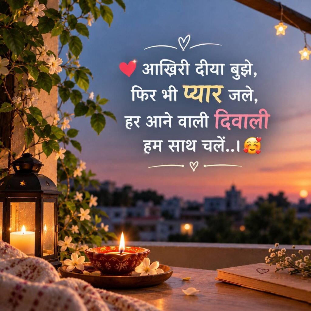 दिवाली पर प्यार भरी शायरी